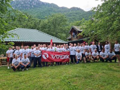 Valeo prezentacija, uz rafting Tarom